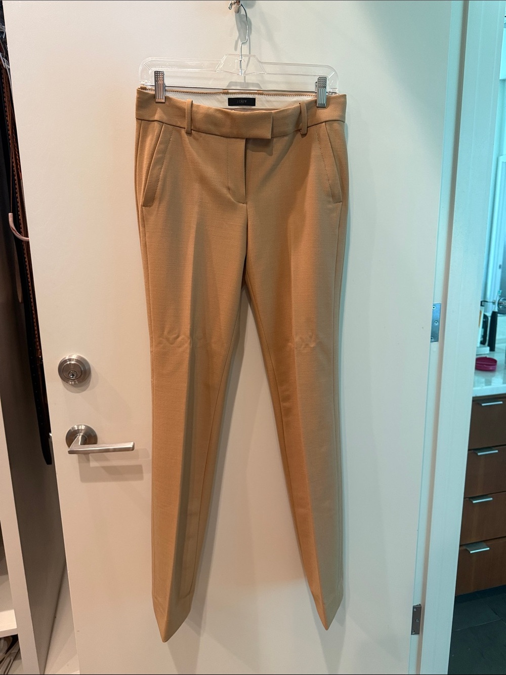 J. Crew Camel/Tan Tailored Dress Trousers